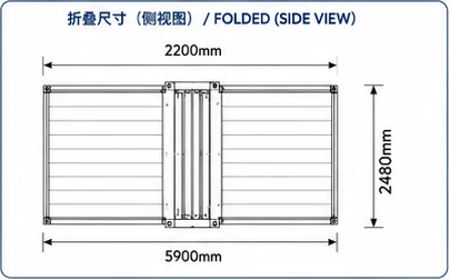 2OFT DOUBLE WINGFOLDING HOUSE - Image 3
