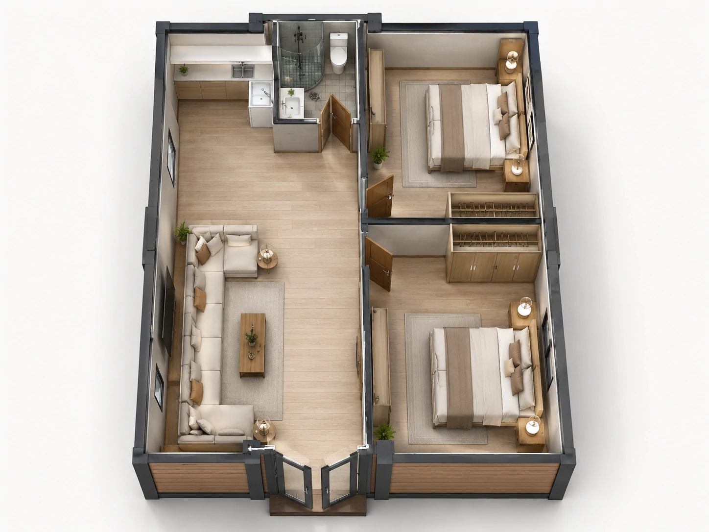 2OFT DOUBLE WINGFOLDING HOUSE - Image 8